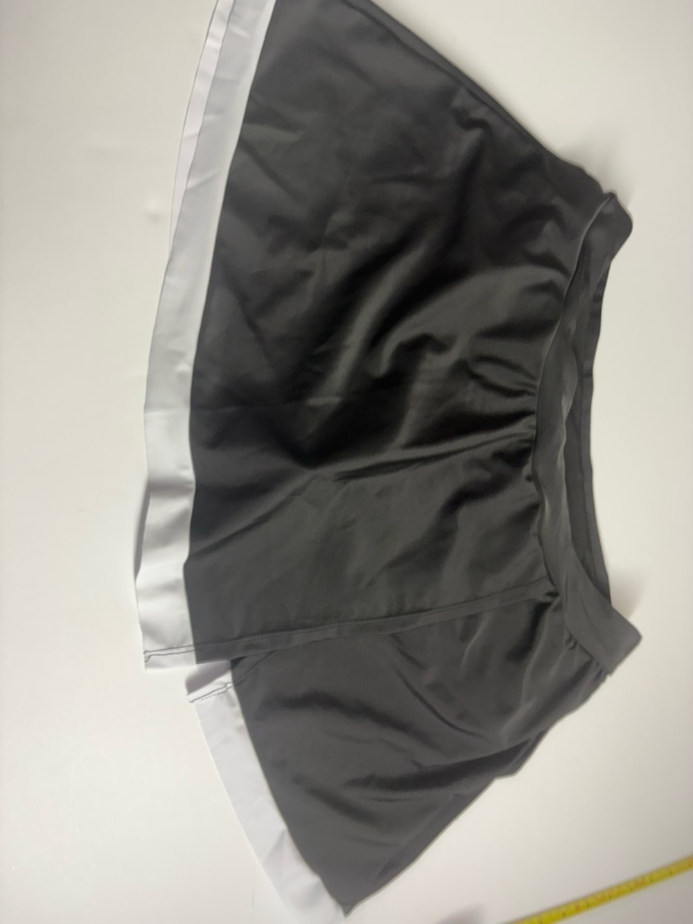 Black Women's Athletic Shorts with White Trim
